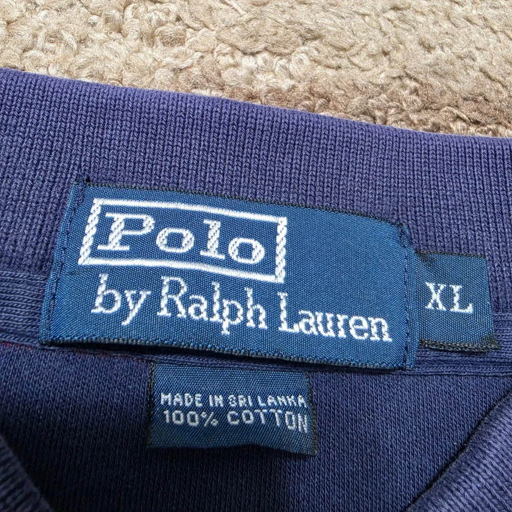 Polo Ralph Lauren Striped Polo Shirt XL Purple Yellow Red Pony Cotton Classic